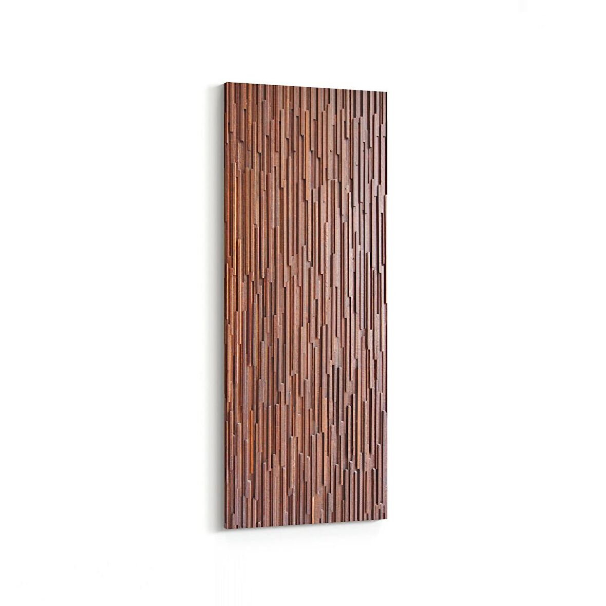 Olla 12029DI Ahşap Desen Görseli Dikey İnce Kanvas Tablo (Ölçü: 40X120)