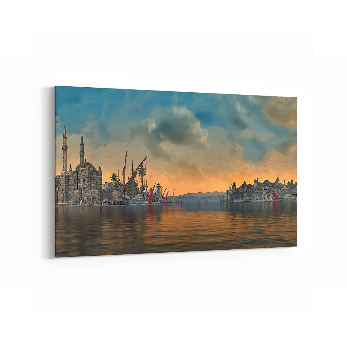 Olla 18016Y Yapı Görseli Yatay Kanvas Tablo (Ölçü: 30X20)