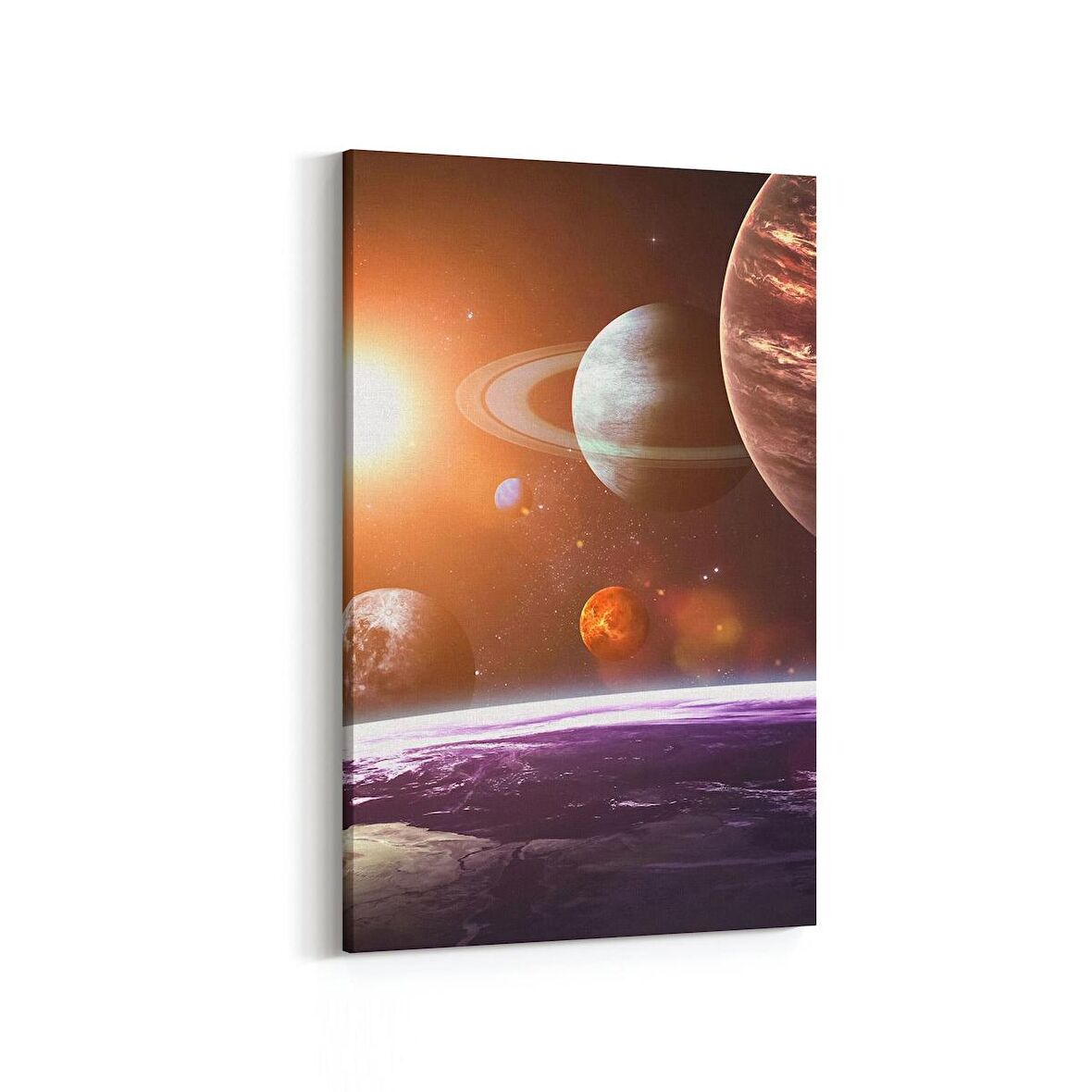 Olla 17646D Uzay Görseli Dikey Kanvas Tablo (Ölçü: 20X30)