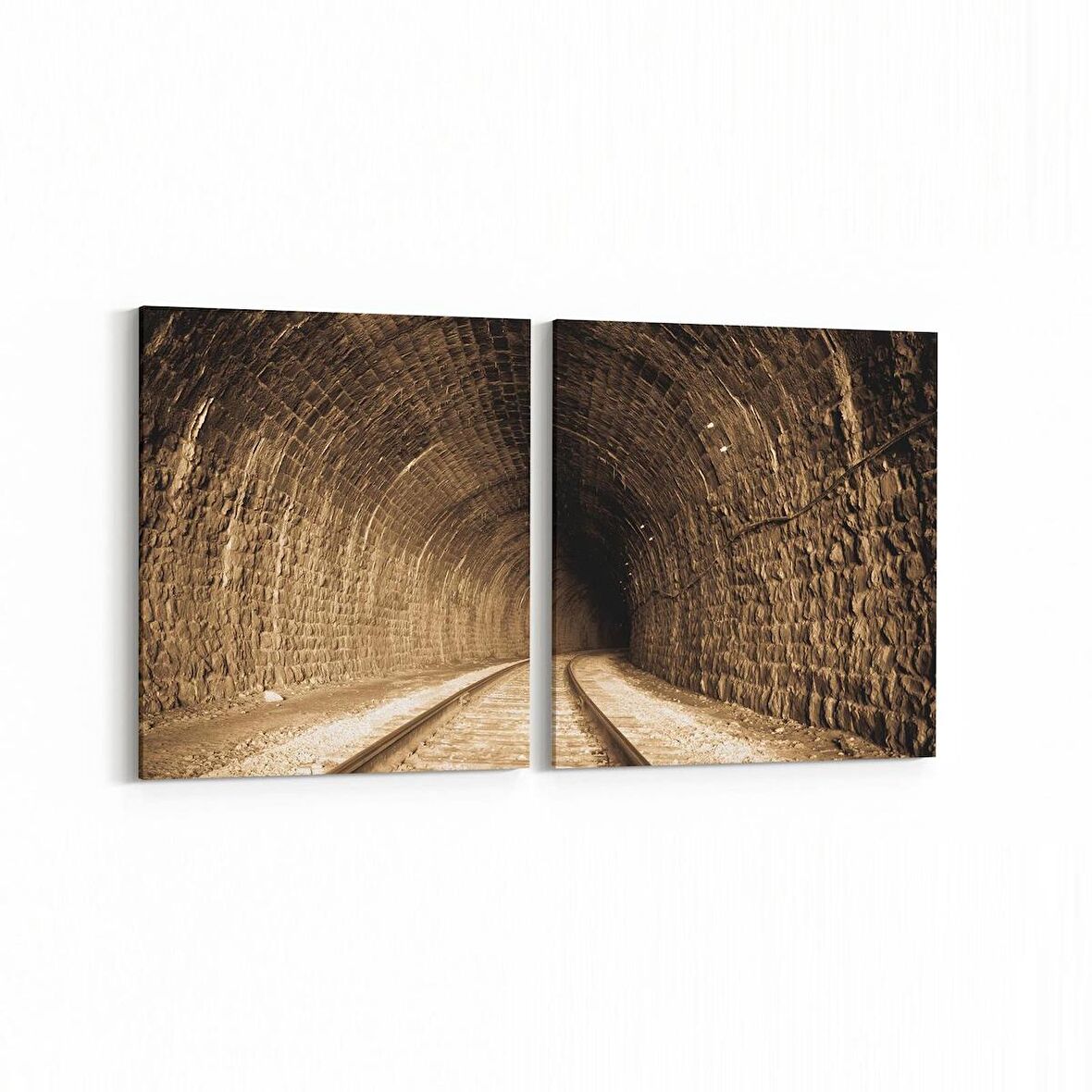 Olla 13289K2Y Doğa / Manzara Görseli Kare 2'li Yatay Kanvas Tablo (Ölçü: 125X60)