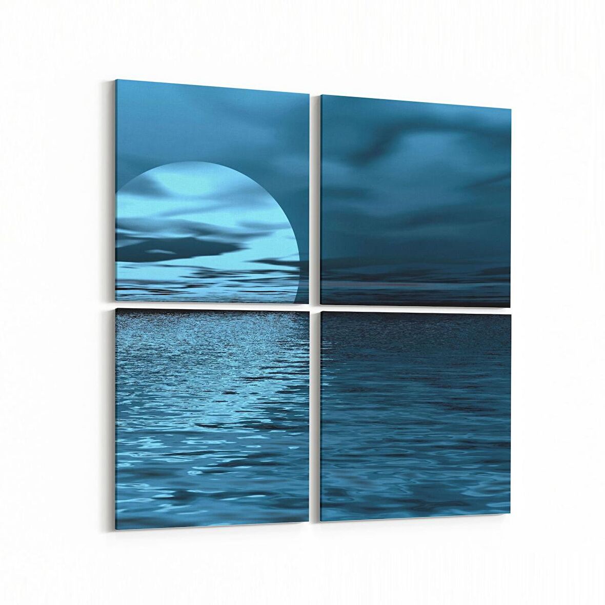 Olla 13677K4 Doğa / Manzara Görseli Kare 4'lü Kanvas Tablo (Ölçü: 65X65)