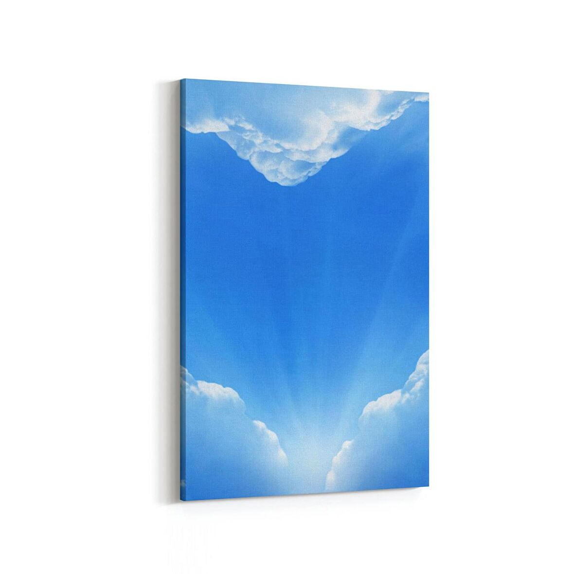 Olla 15783D Gökyüzü Bulut Görseli  Dikey Kanvas Tablo (Ölçü: 60X90)