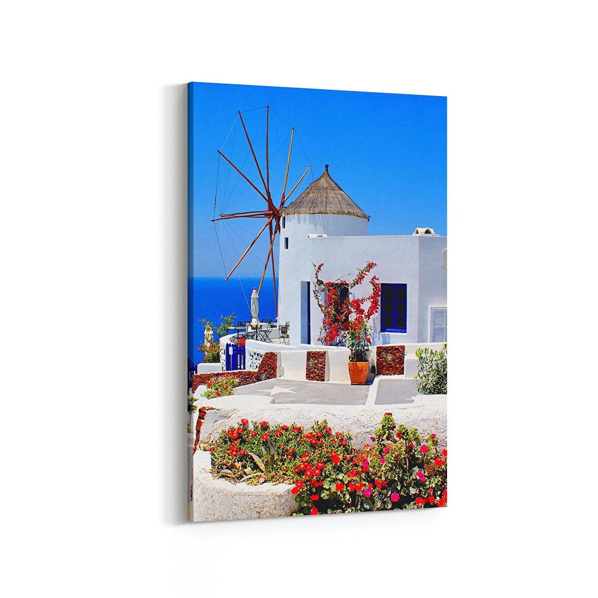 Olla 18703D Yapı Görseli Dikey Kanvas Tablo (Ölçü: 80X120)