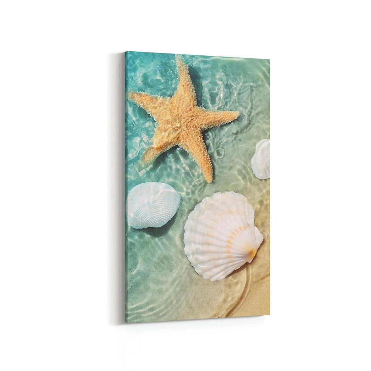 Olla 16362DD Kumsal / Sahil Görseli Dikey Dar Kanvas Tablo (Ölçü: 60X120)