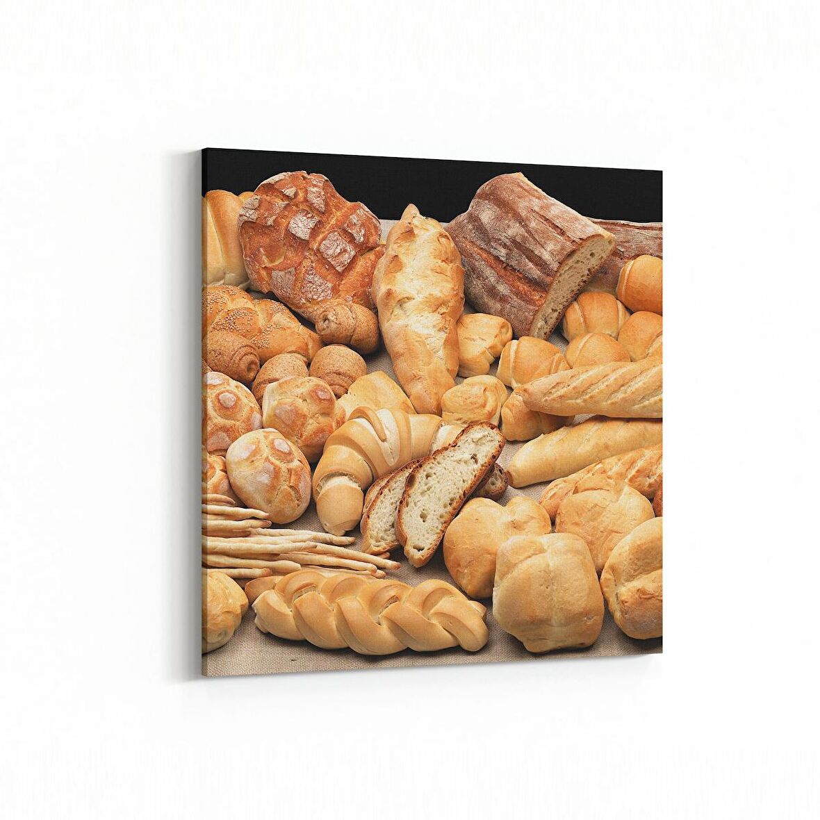 Olla 15214K Gıda Görseli Kare Kanvas Tablo (Ölçü: 25X25)