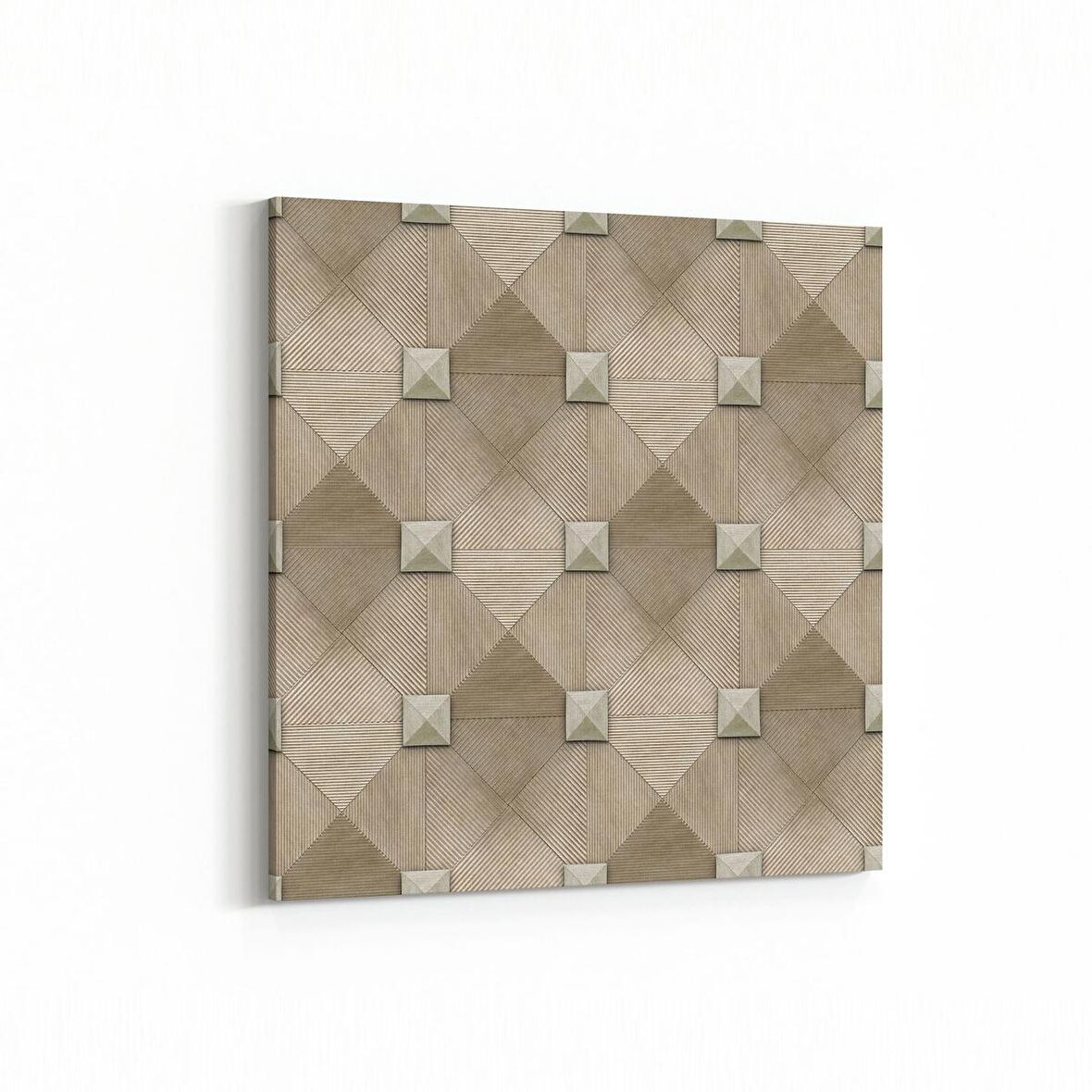 Olla 14935K Geometrik Desen Görseli Kare Kanvas Tablo (Ölçü: 25X25)