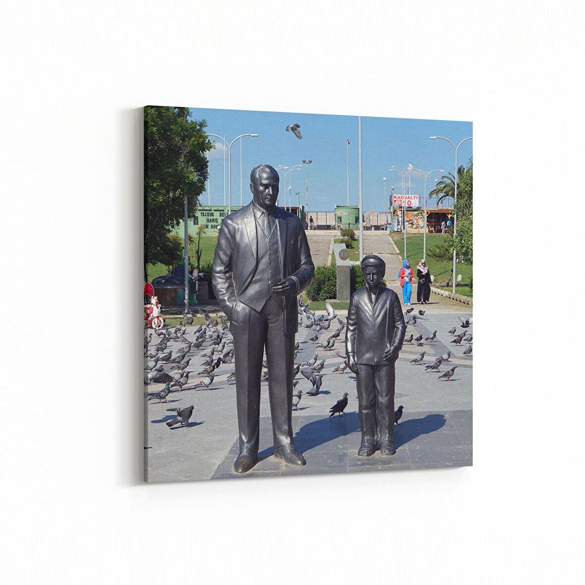 Olla 18437K Yapı Görseli Kare Kanvas Tablo (Ölçü: 25X25)