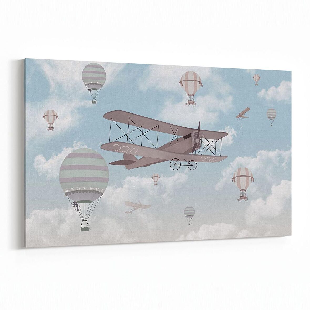 Olla 12757Y Çocuk Odası Görseli Yatay Kanvas Tablo (Ölçü: 45X30)