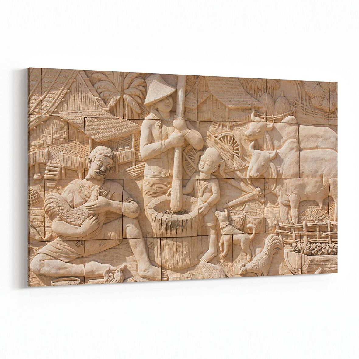 Olla 16266Y Heykel / Sanat Görseli Yatay Kanvas Tablo (Ölçü: 120X80)