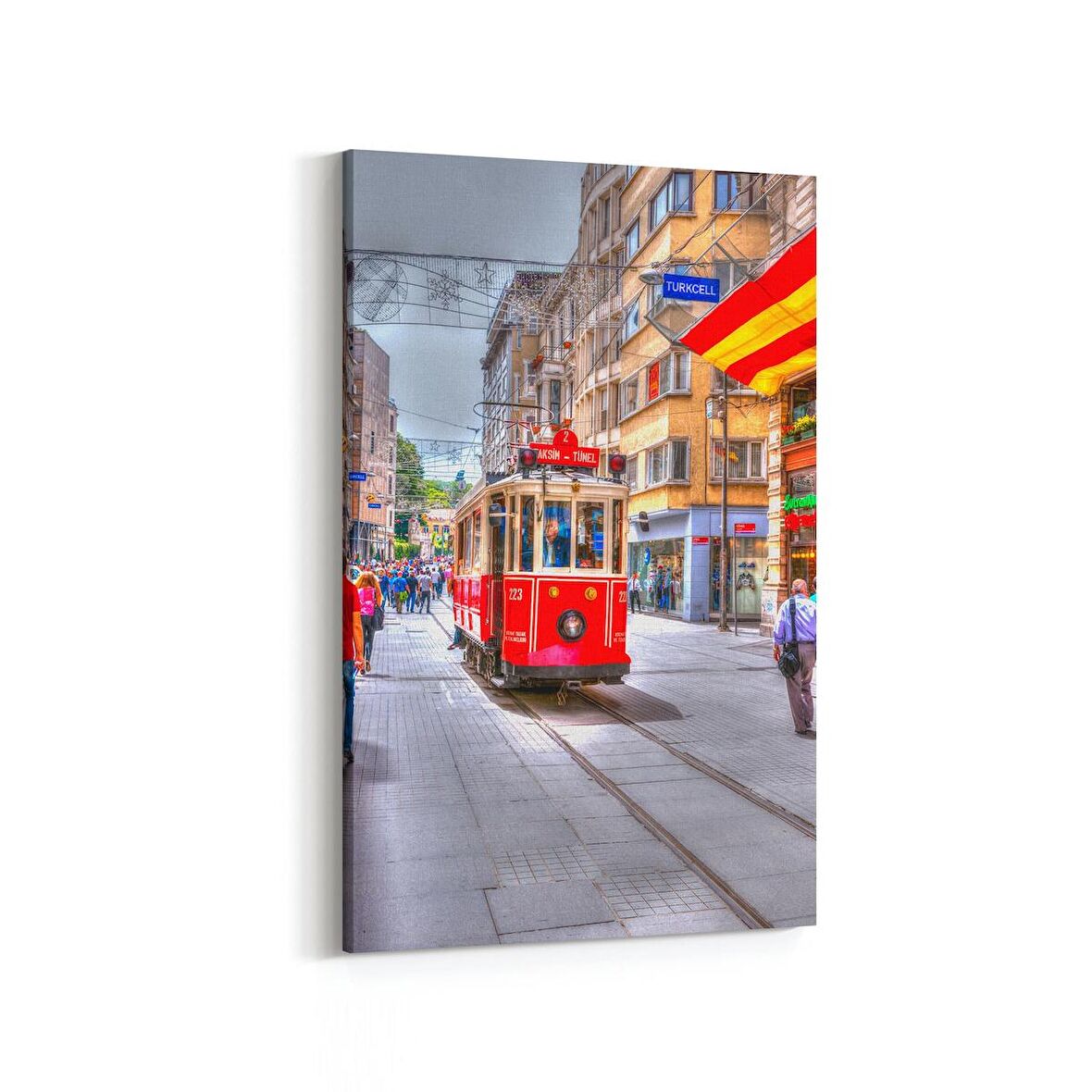 Olla 18305D Yapı Görseli Dikey Kanvas Tablo (Ölçü: 100X150)