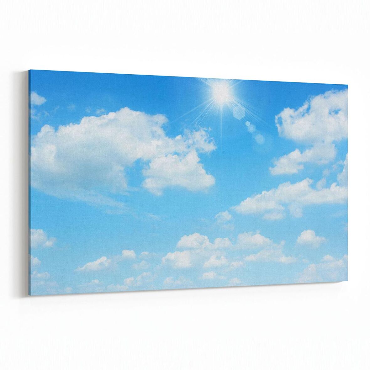 Olla 15506Y Gökyüzü Bulut Görseli  Yatay Kanvas Tablo (Ölçü: 30X20)