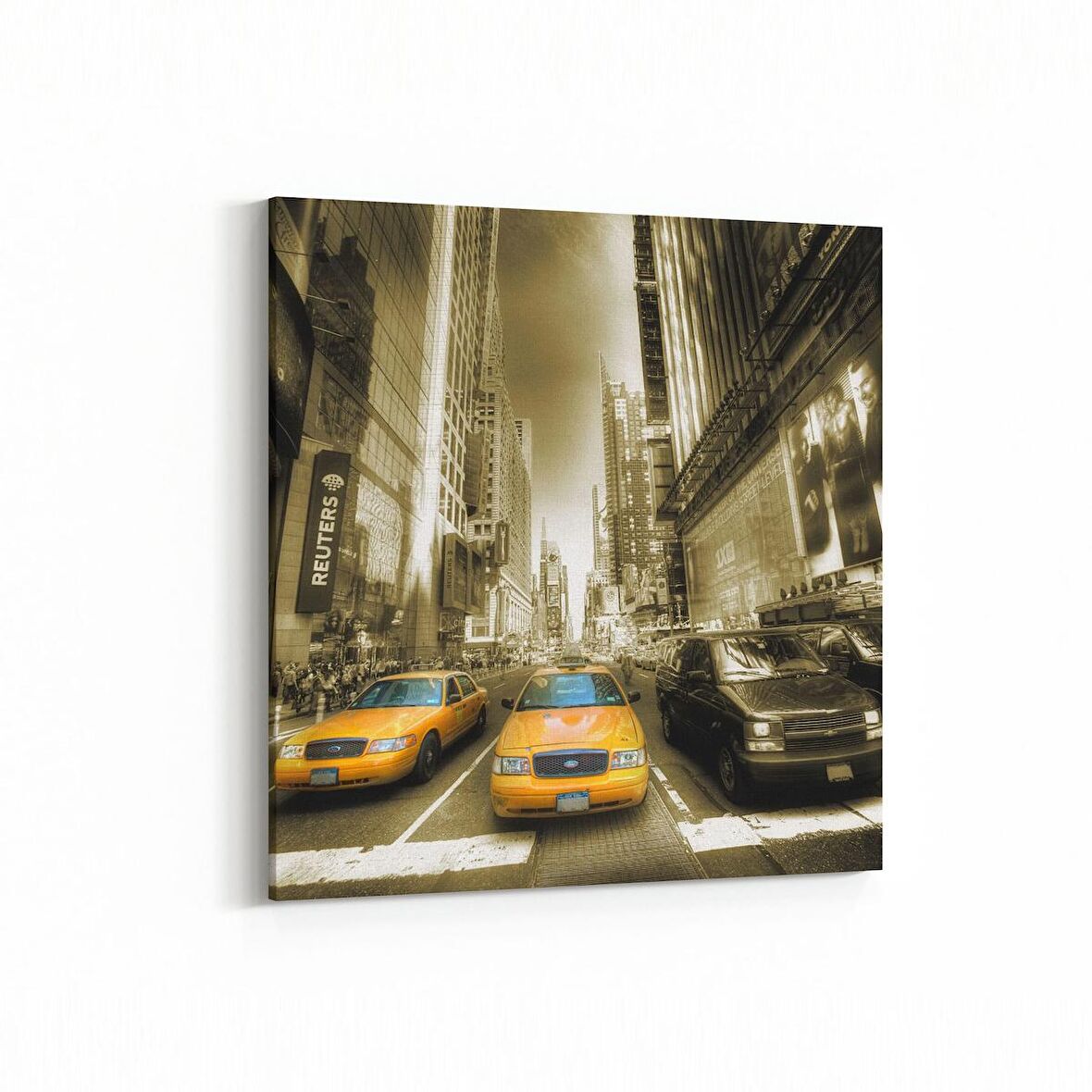 Olla 18524K4 Yapı Görseli Kare 4'lü Kanvas Tablo (Ölçü: 105X105)