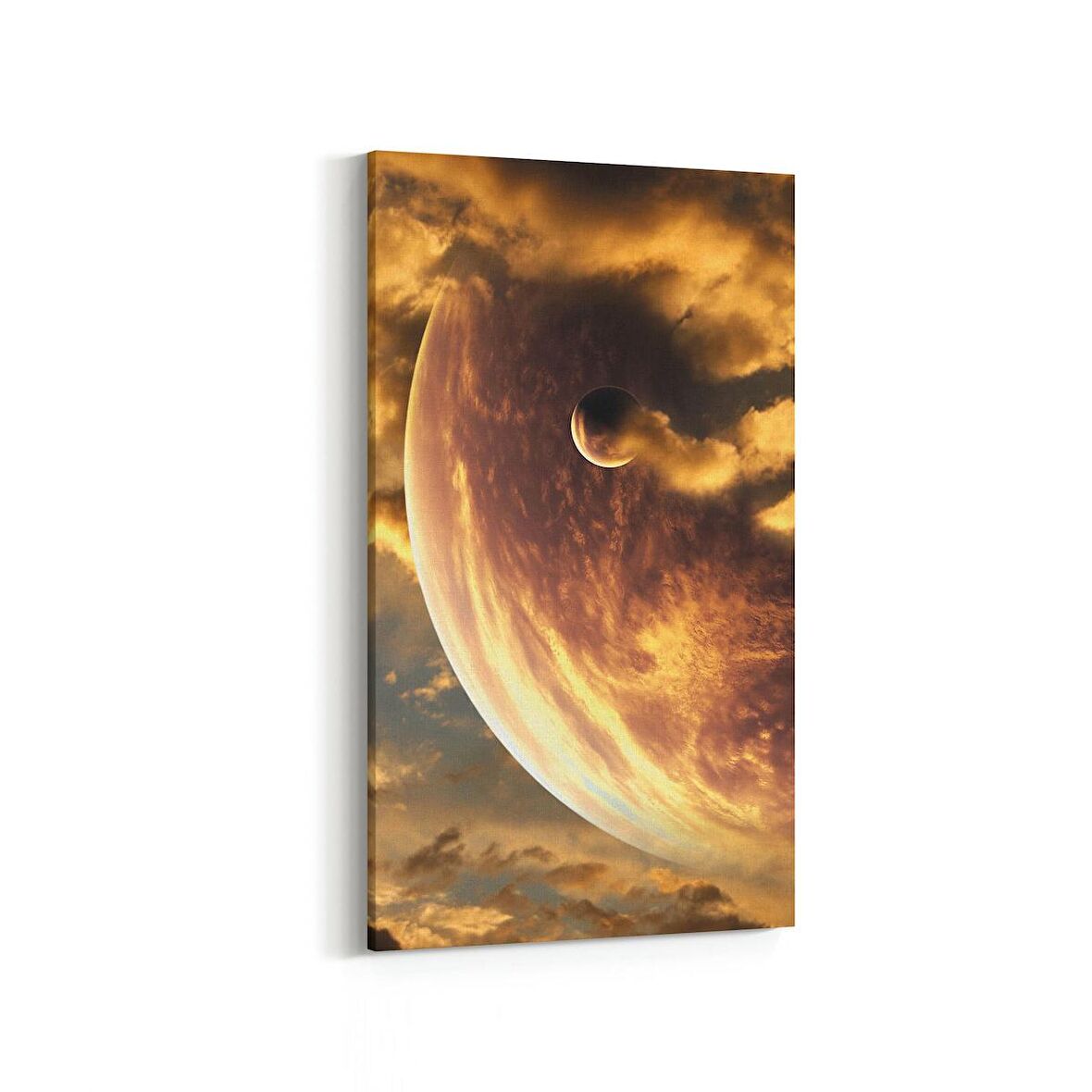 Olla 17641DD Uzay Görseli Dikey Dar Kanvas Tablo (Ölçü: 30X60)