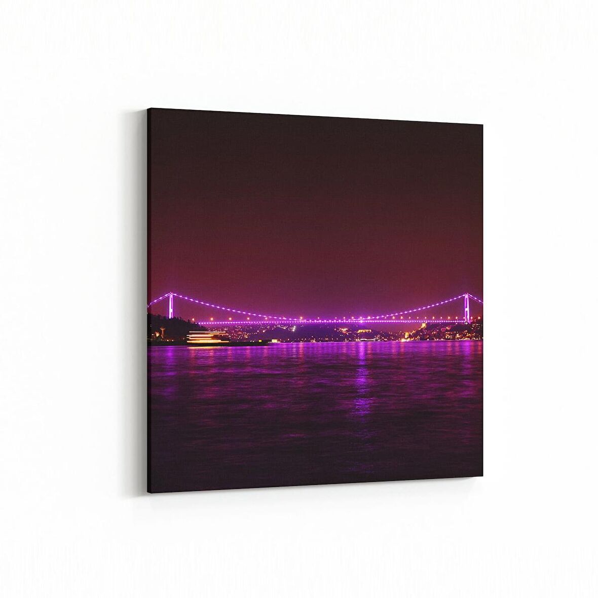 Olla 18176K Yapı Görseli Kare Kanvas Tablo (Ölçü: 100X100)