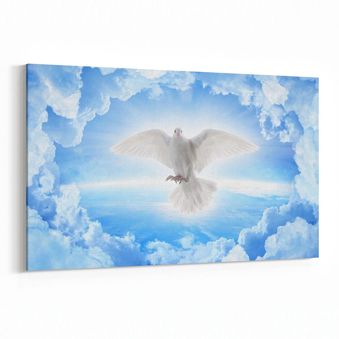 Olla 15889Y Gökyüzü Kuşlar Görseli Yatay Kanvas Tablo (Ölçü: 120X80)