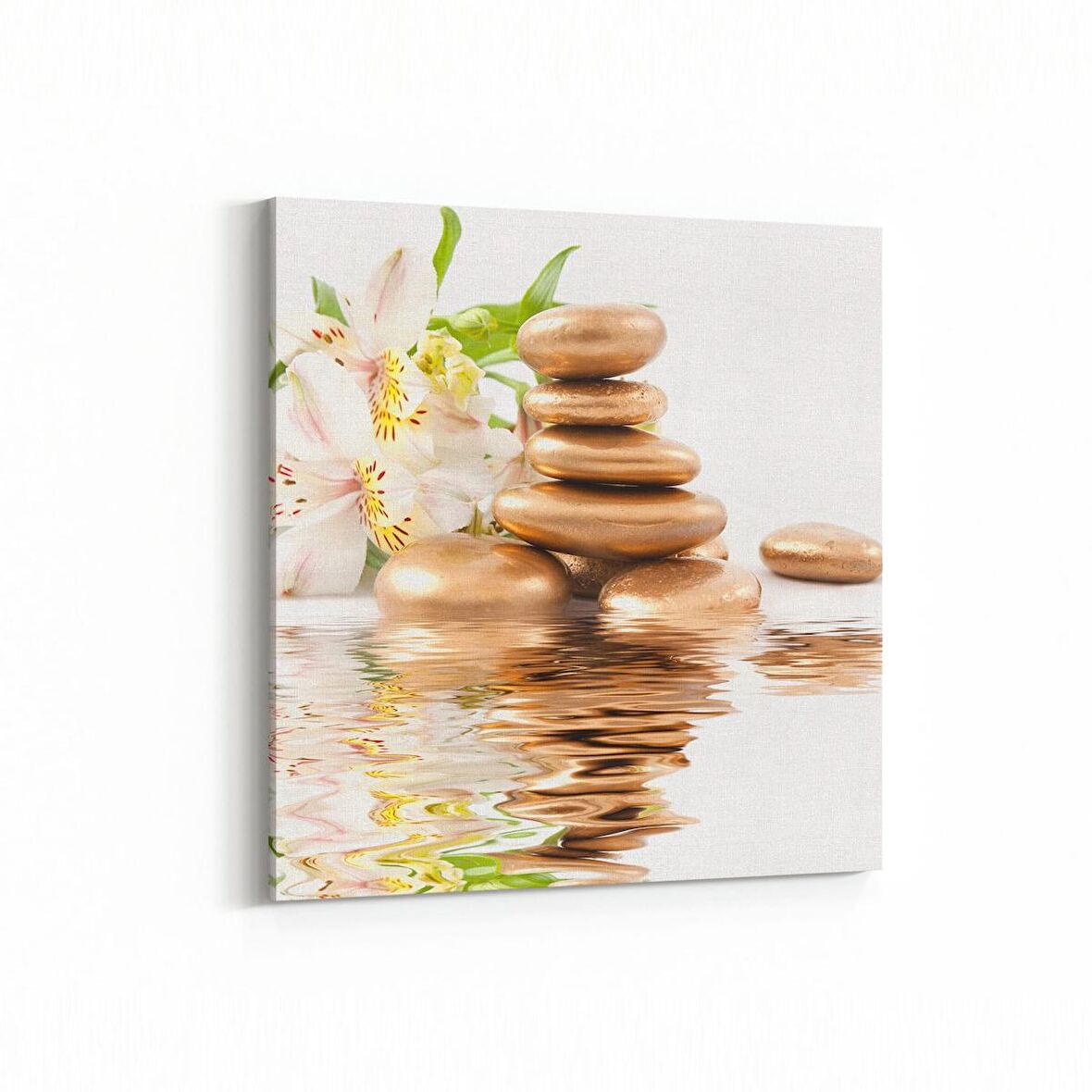 Olla 17037K Spa / Masaj Görseli Kare Kanvas Tablo (Ölçü: 60X60)