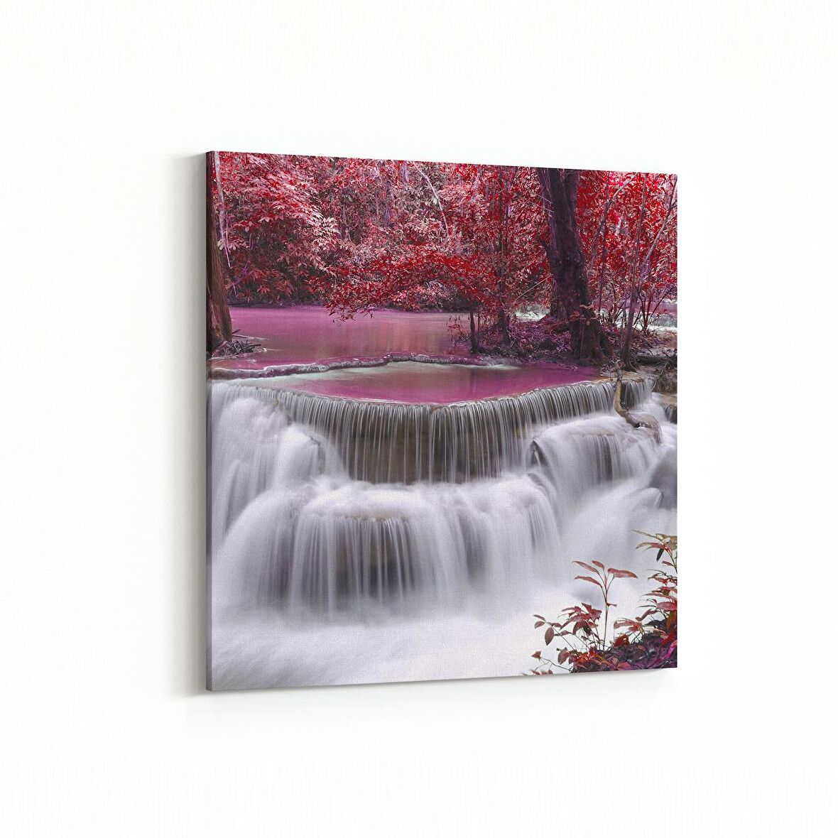 Olla 13521K Doğa / Manzara Görseli Kare Kanvas Tablo (Ölçü: 25X25)