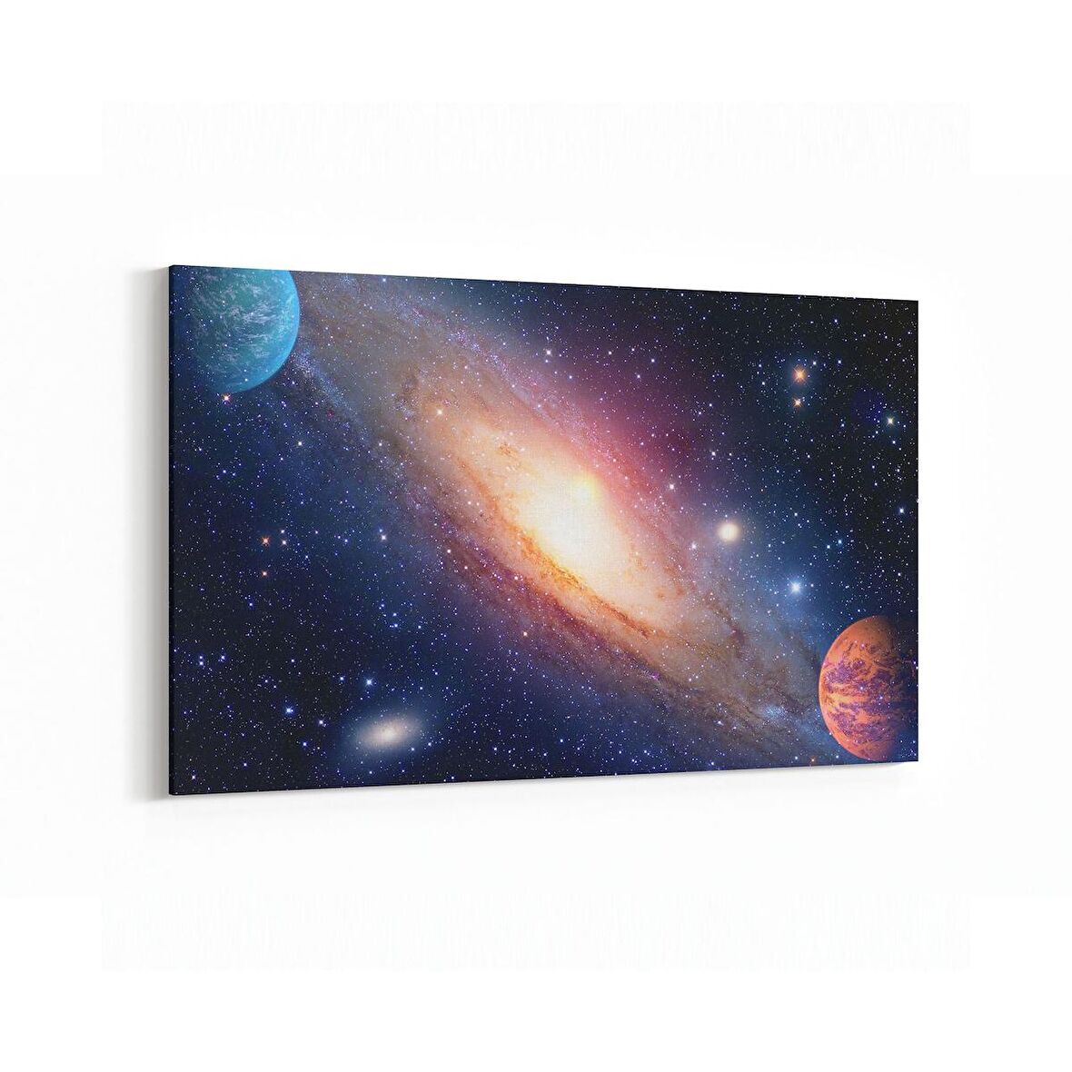 Olla 17649Y Uzay Görseli Yatay Kanvas Tablo (Ölçü: 45X30)