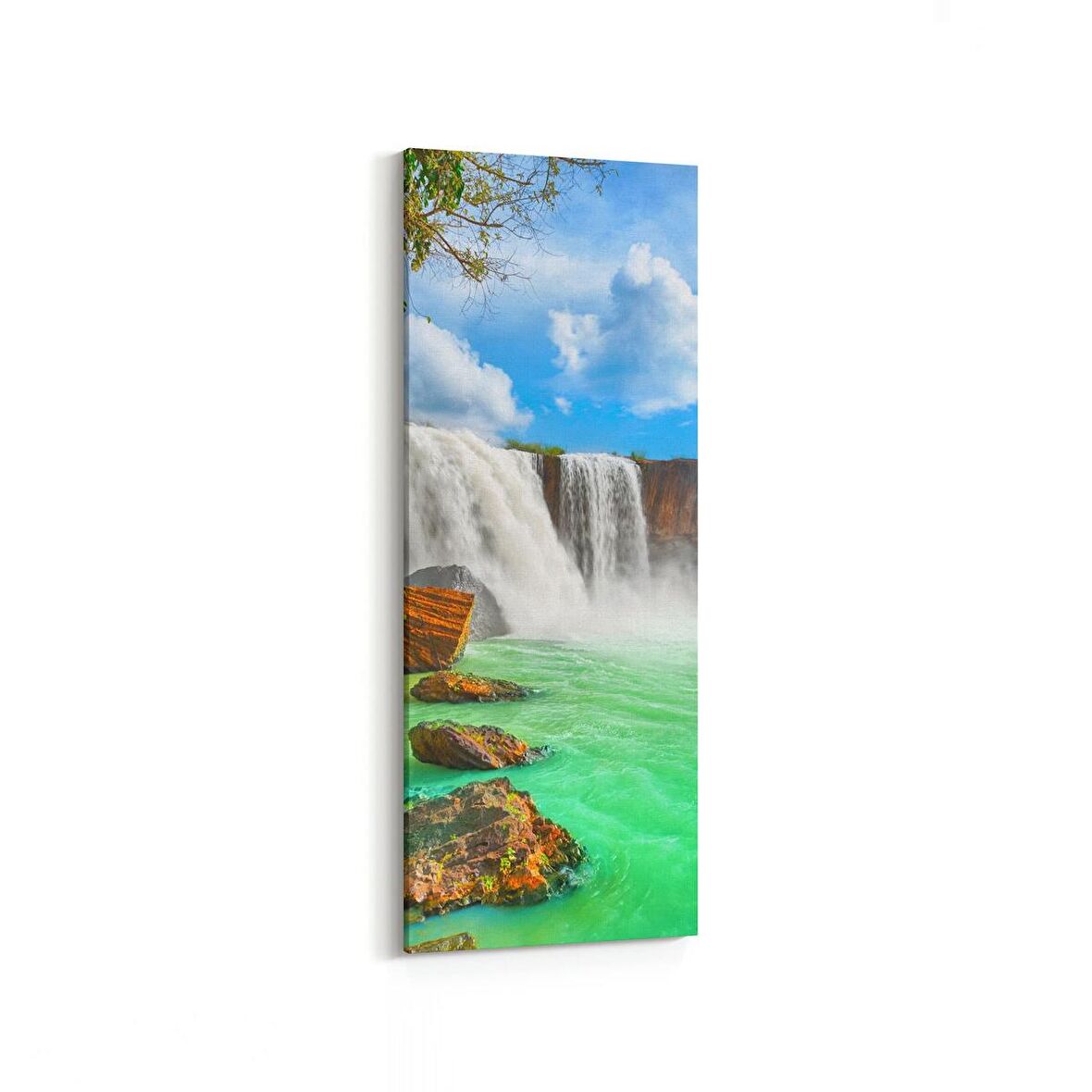 Olla 13253DI Doğa / Manzara Görseli Dikey İnce Kanvas Tablo (Ölçü: 30X90)