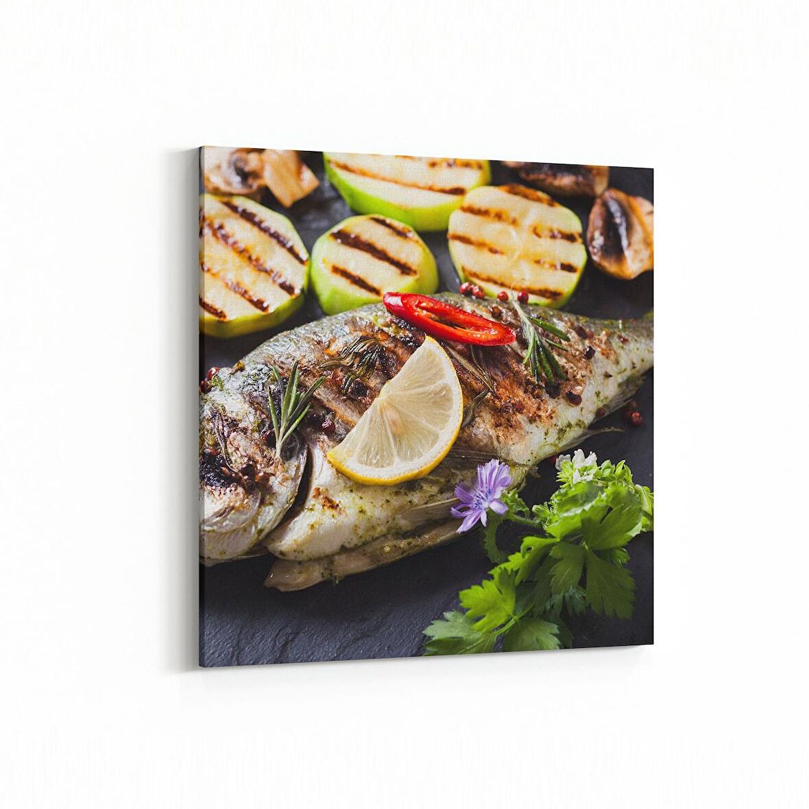 Olla 14975K Gıda Görseli Kare Kanvas Tablo (Ölçü: 25X25)