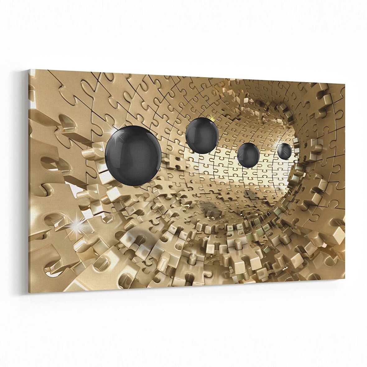 Olla 10427Y Abstract Tünel Görsel Yatay Kanvas Tablo (Ölçü: 45X30)