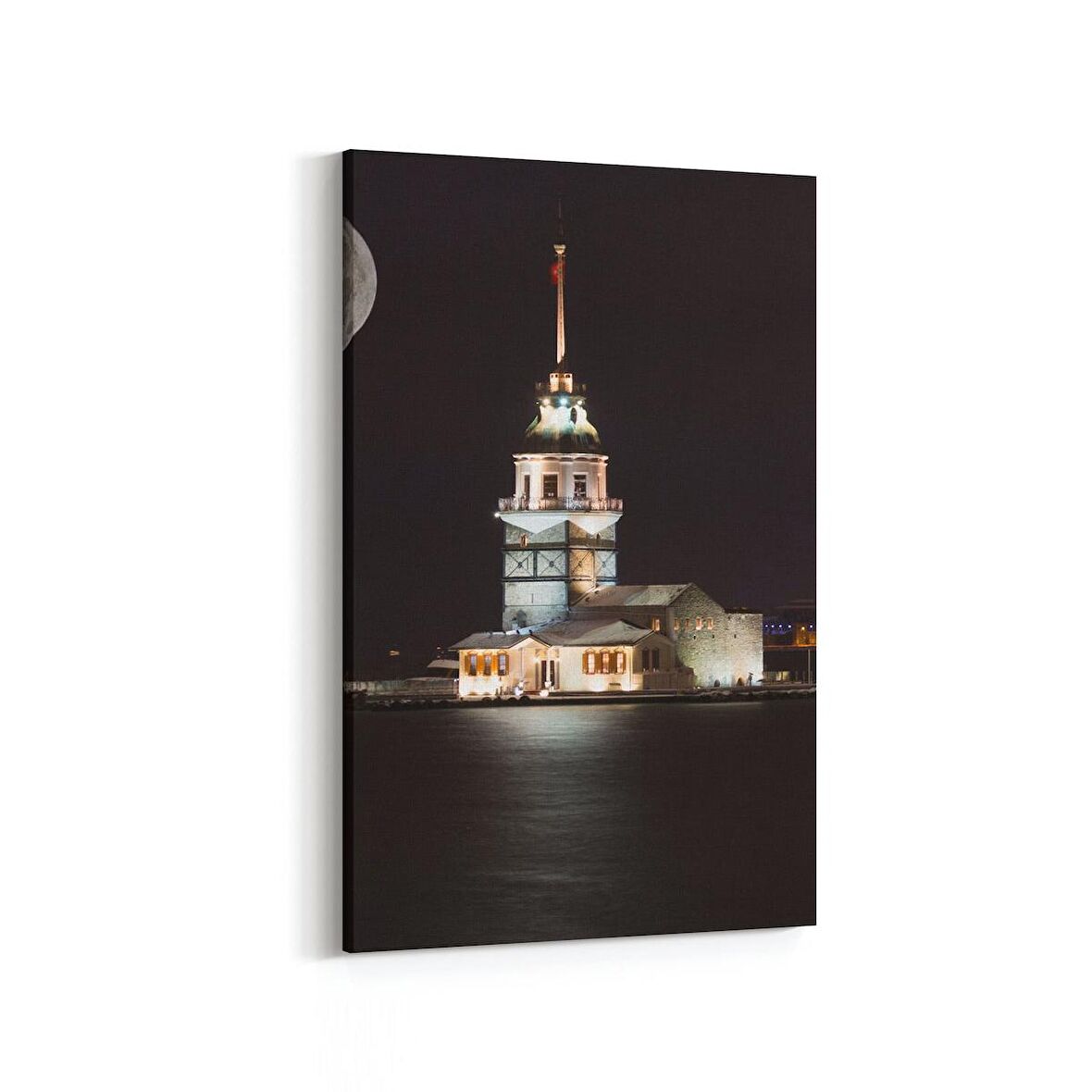 Olla 18831D Yapı Görseli Dikey Kanvas Tablo (Ölçü: 20X30)