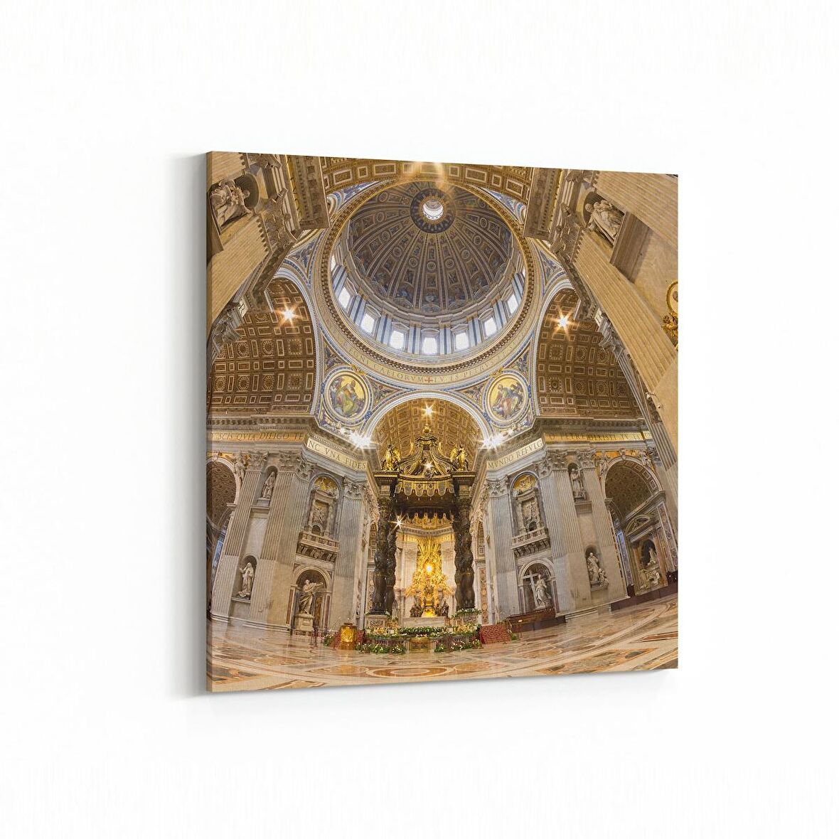 Olla 18569K Yapı Görseli Kare Kanvas Tablo (Ölçü: 25X25)