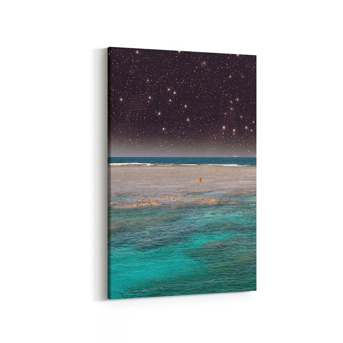 Olla 14671D Gece Gökyüzü Görseli Dikey Kanvas Tablo (Ölçü: 60X90)