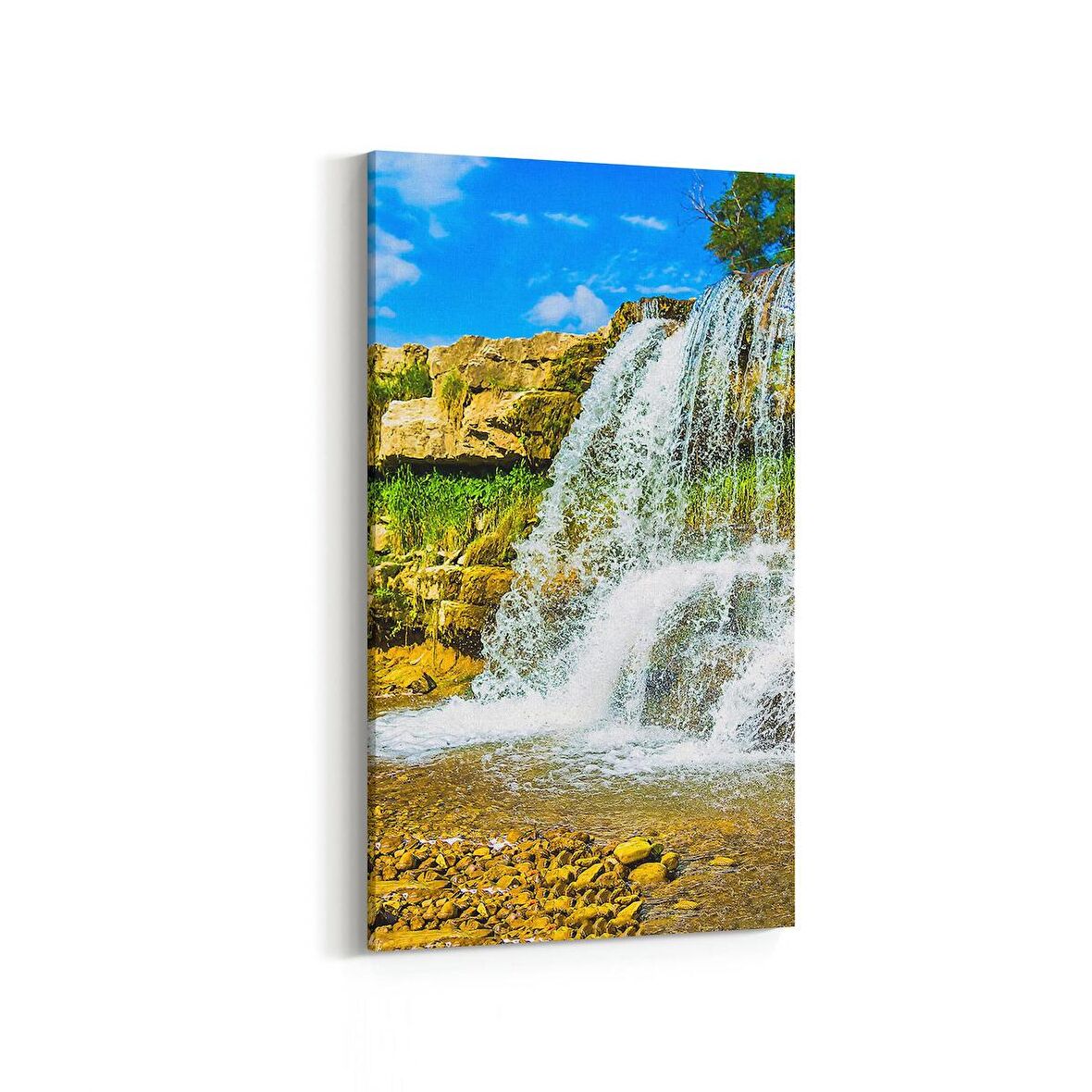 Olla 13262DD Doğa / Manzara Görseli Dikey Dar Kanvas Tablo (Ölçü: 40X80)