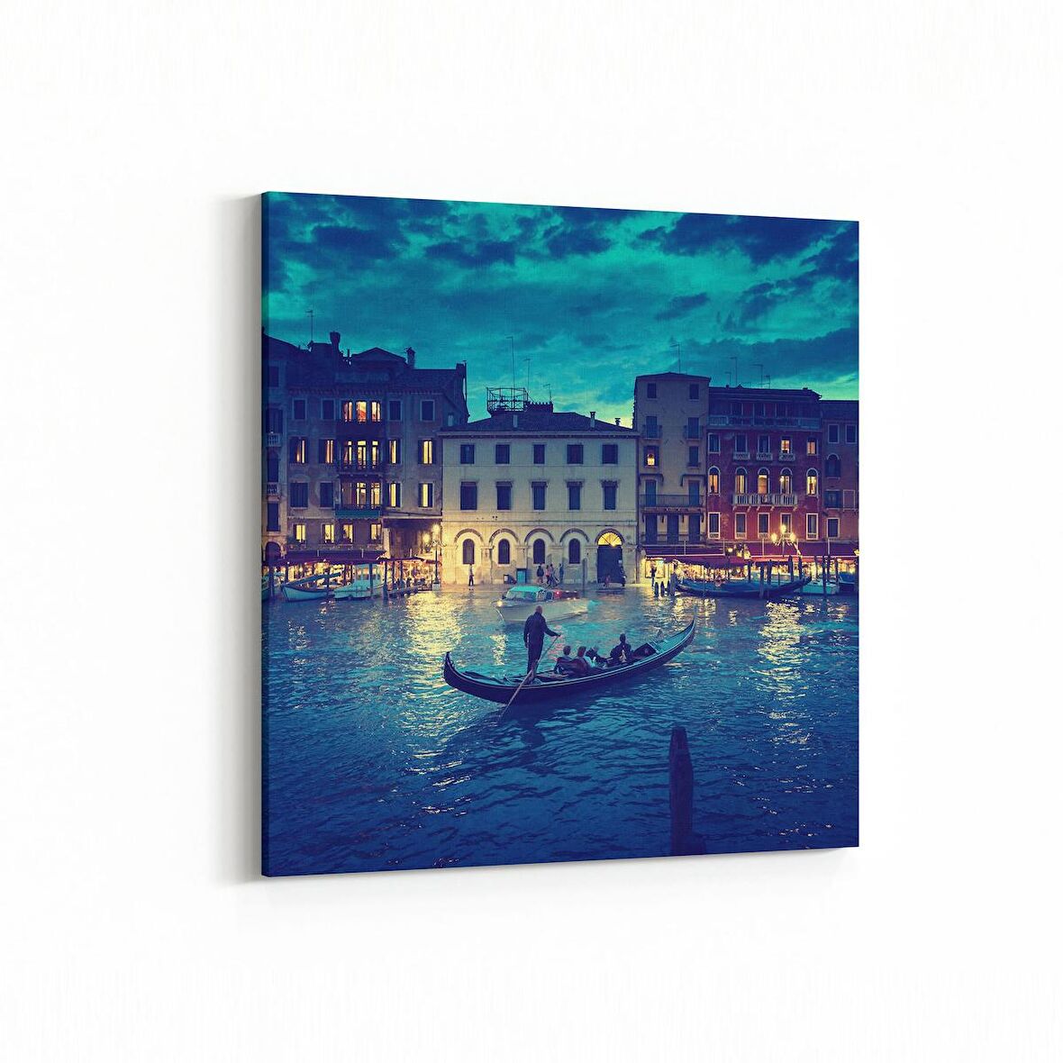 Olla 18451K Yapı Görseli Kare Kanvas Tablo (Ölçü: 100X100)