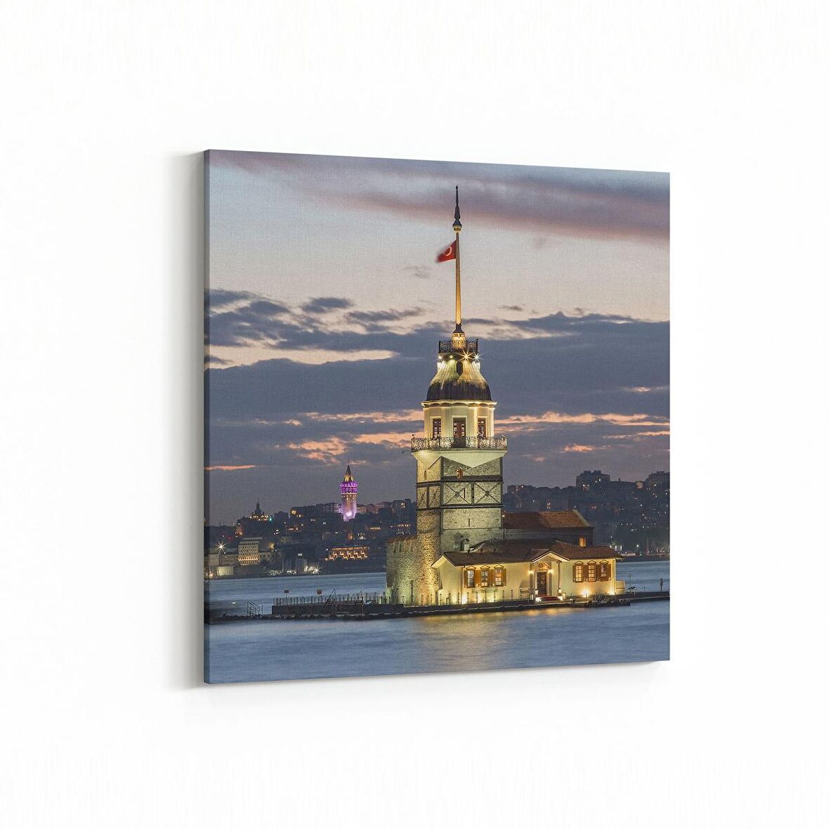 Olla 18794K Yapı Görseli Kare Kanvas Tablo (Ölçü: 25X25)