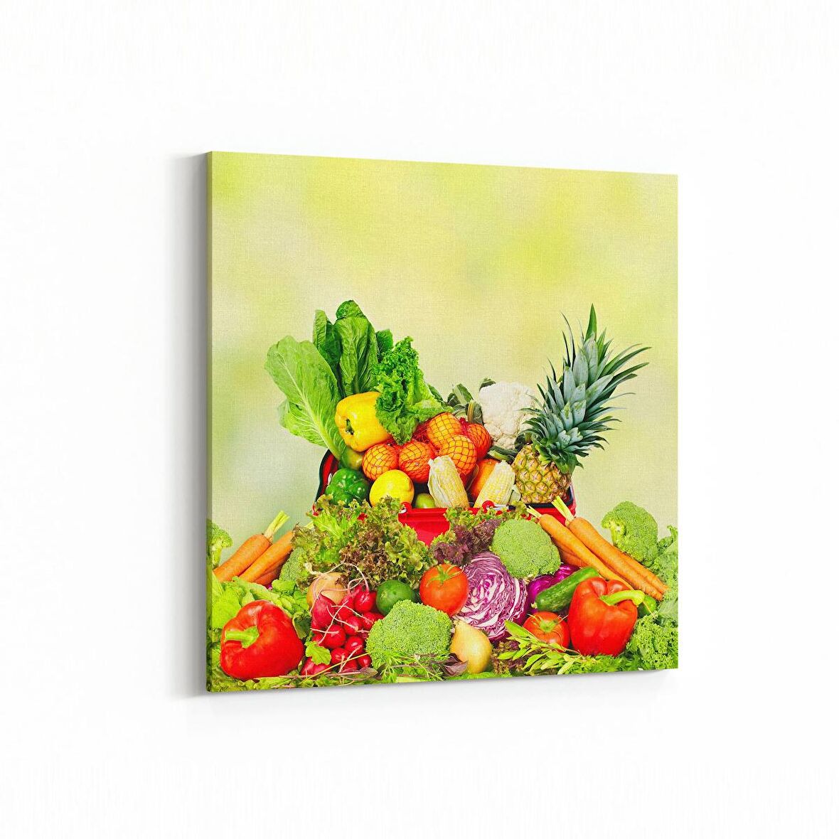 Olla 15155K Gıda Görseli Kare Kanvas Tablo (Ölçü: 30X30)
