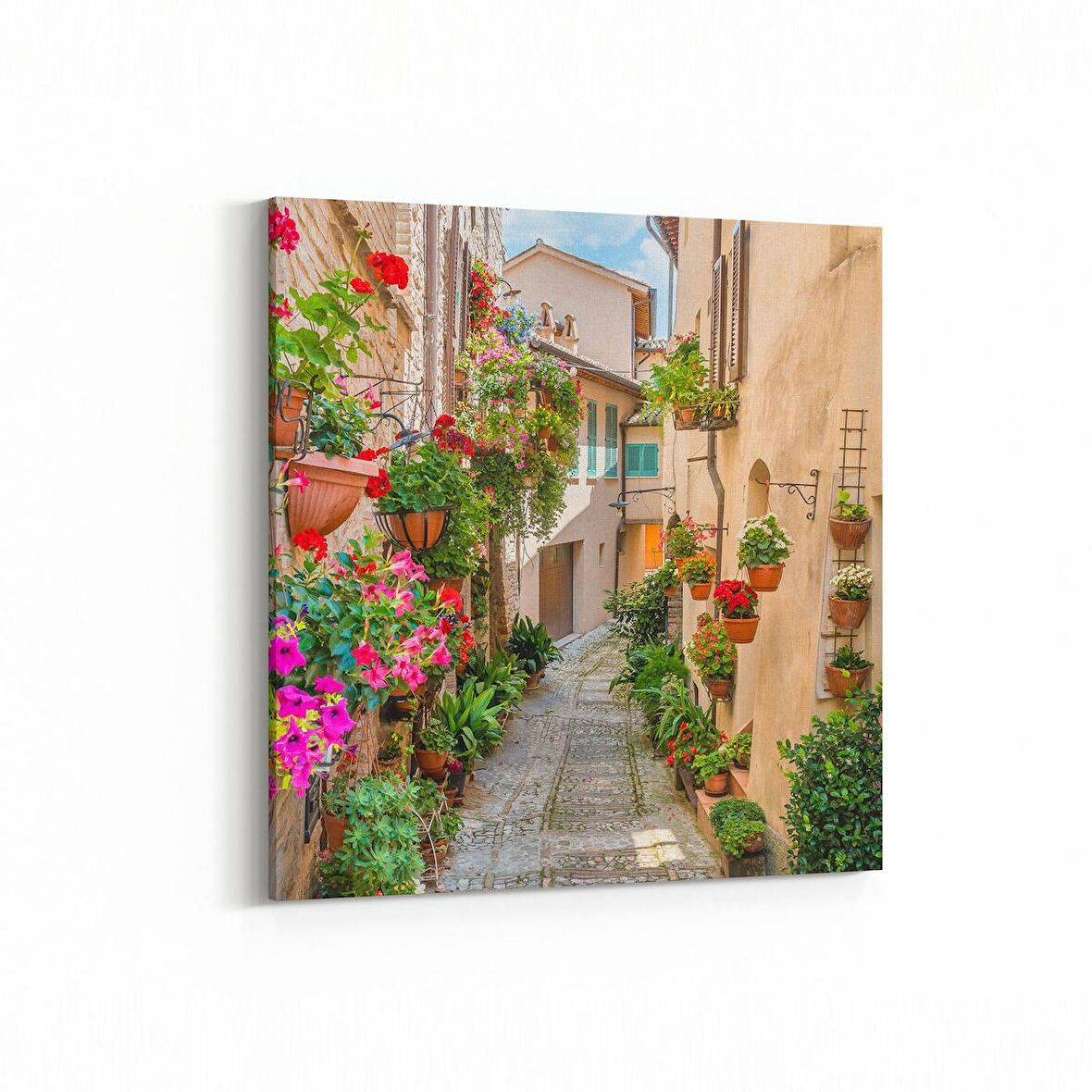 Olla 18009K4 Yapı Görseli Kare 4'lü Kanvas Tablo (Ölçü: 145X145)