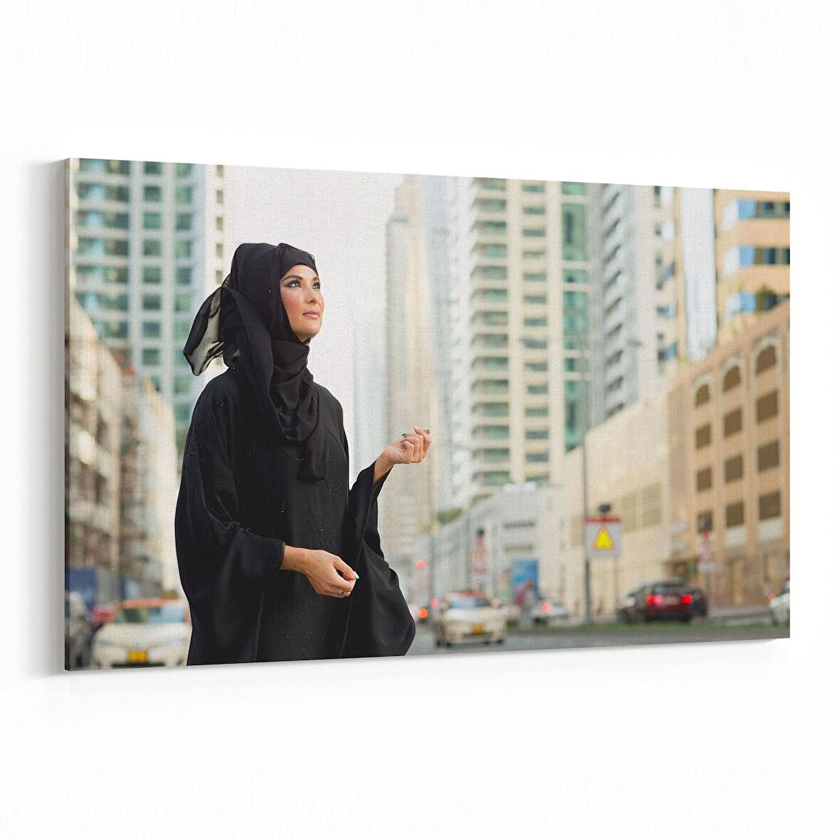 Olla 16924Y Model / Manken Görseli Yatay Kanvas Tablo (Ölçü: 150X100)