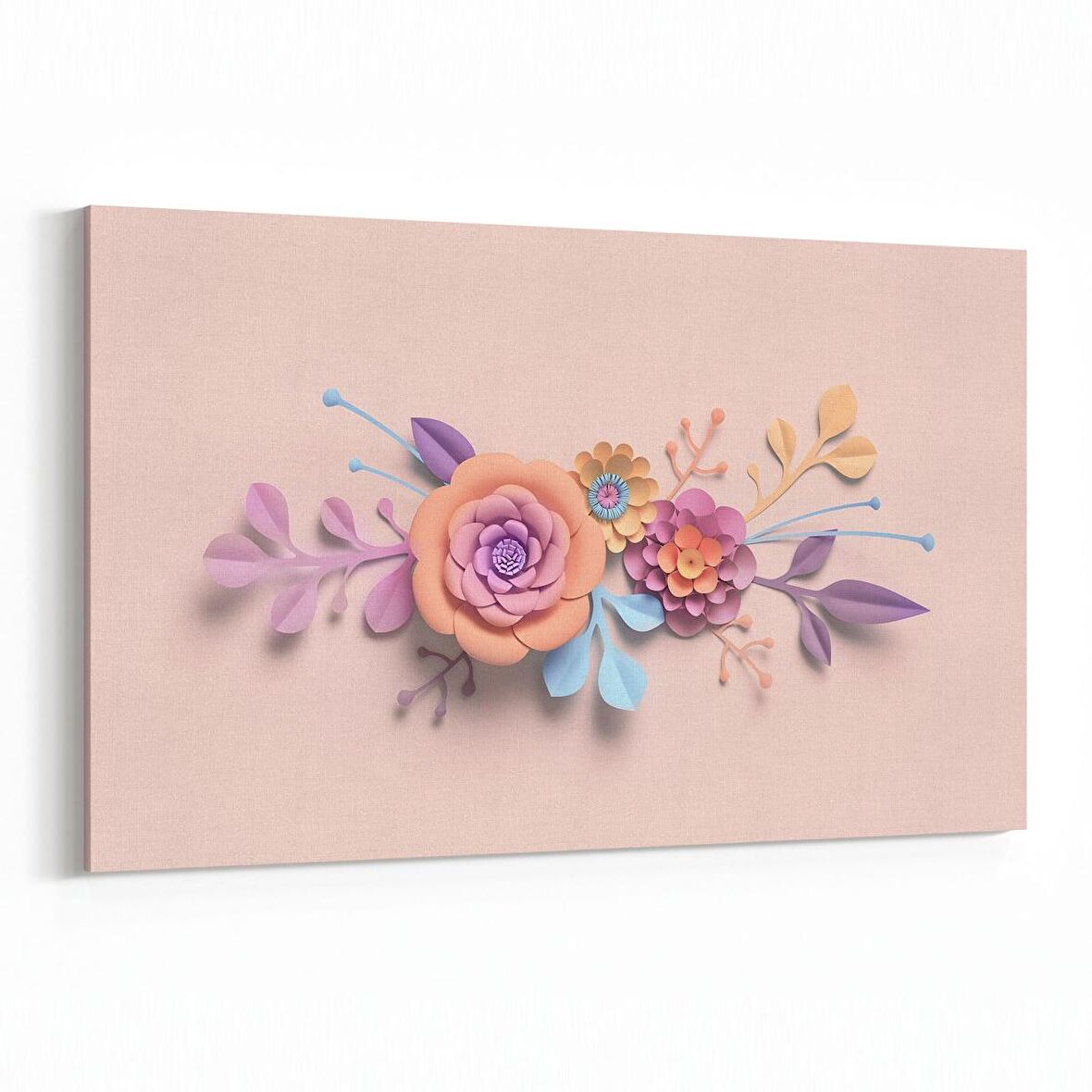 Olla 11549Y Çiçek Görseli Yatay Kanvas Tablo (Ölçü: 30X20)