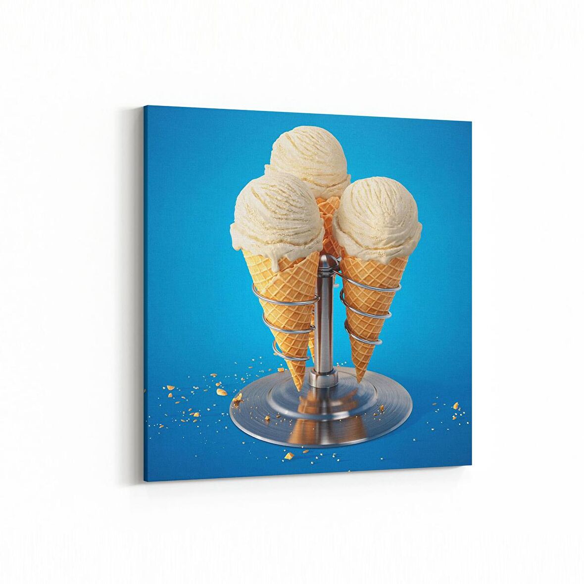 Olla 14983K Gıda Görseli Kare Kanvas Tablo (Ölçü: 25X25)