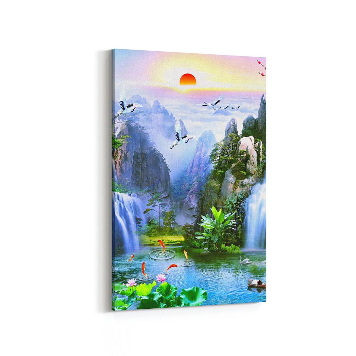 Olla 13577D Doğa / Manzara Görseli Dikey Kanvas Tablo (Ölçü: 60X90)