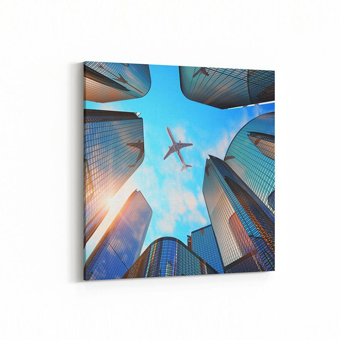 Olla 18224K Yapı Görseli Kare Kanvas Tablo (Ölçü: 25X25)