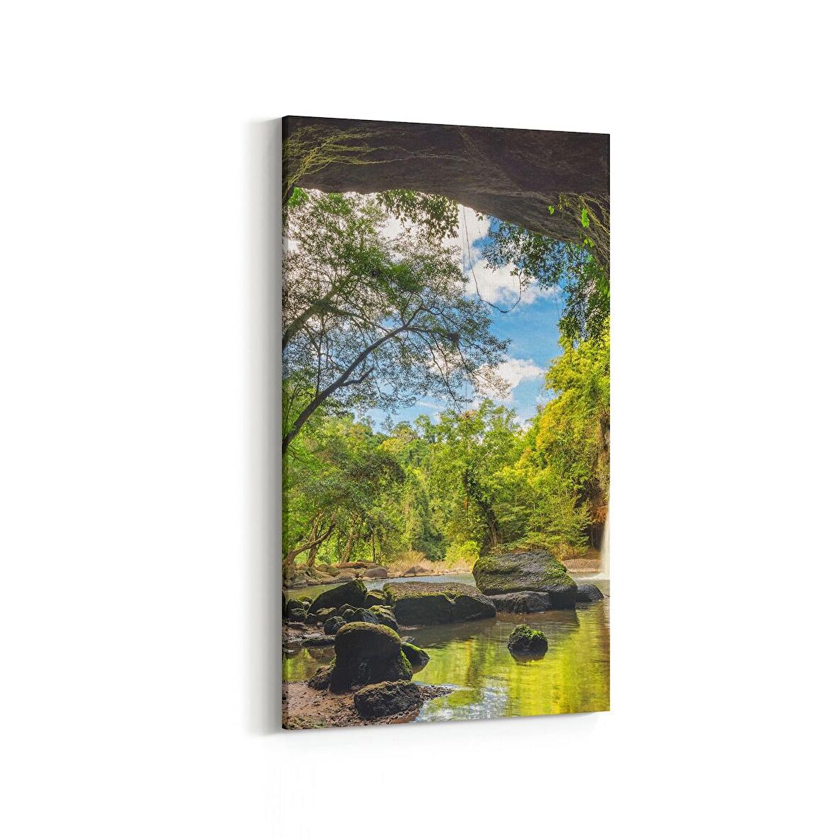 Olla 13941DD Doğa / Manzara Görseli Dikey Dar Kanvas Tablo (Ölçü: 40X80)