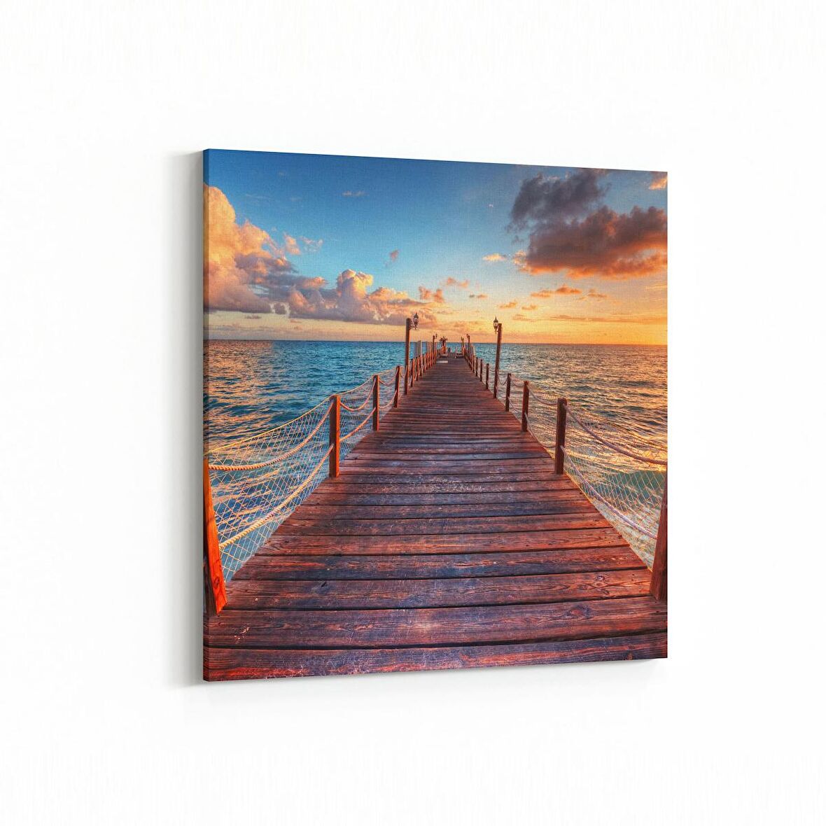 Olla 13693K Doğa / Manzara Görseli Kare Kanvas Tablo (Ölçü: 60X60)