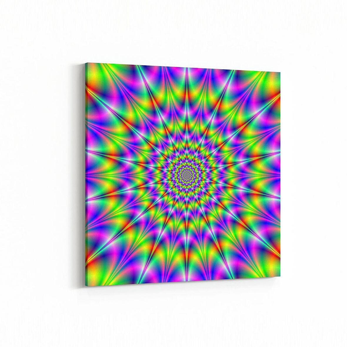 Olla 10227K Abstract Girdap Görsel Kare Kanvas Tablo (Ölçü: 30X30)