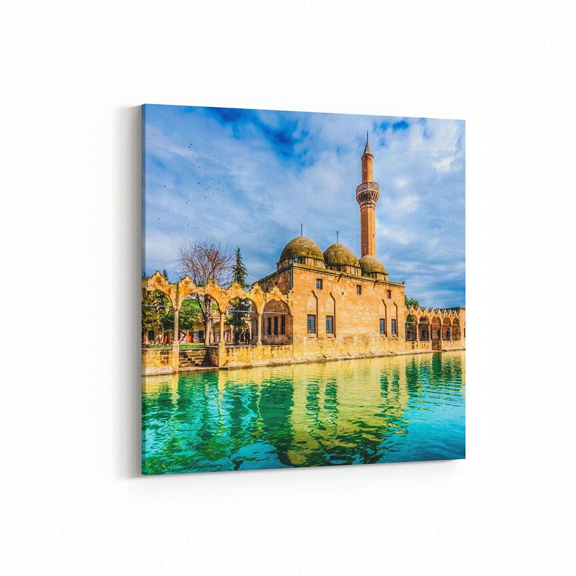 Olla 18098K Yapı Görseli Kare Kanvas Tablo (Ölçü: 60X60)