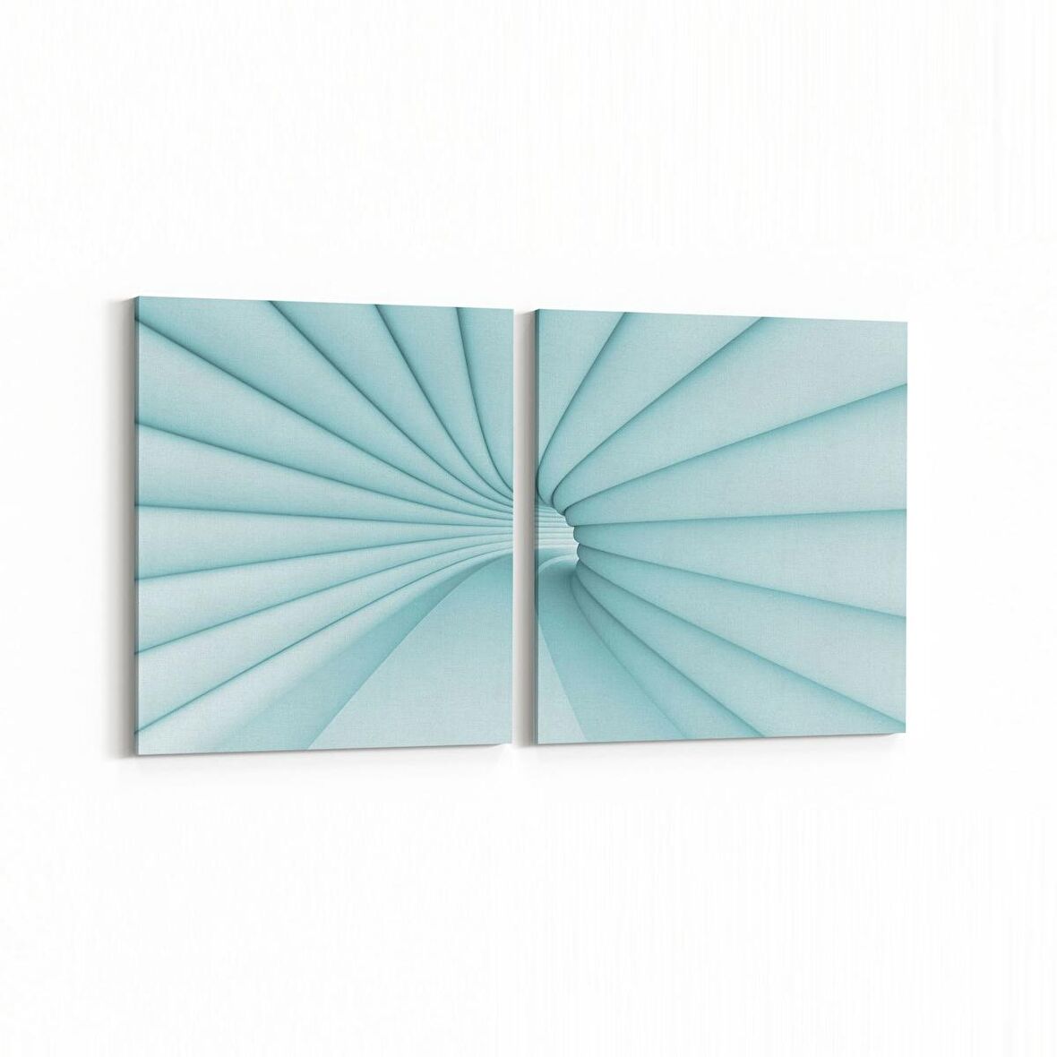 Olla 10274K2Y Abstract Girdap Görsel Kare 2'li Yatay Kanvas Tablo (Ölçü: 145X70)