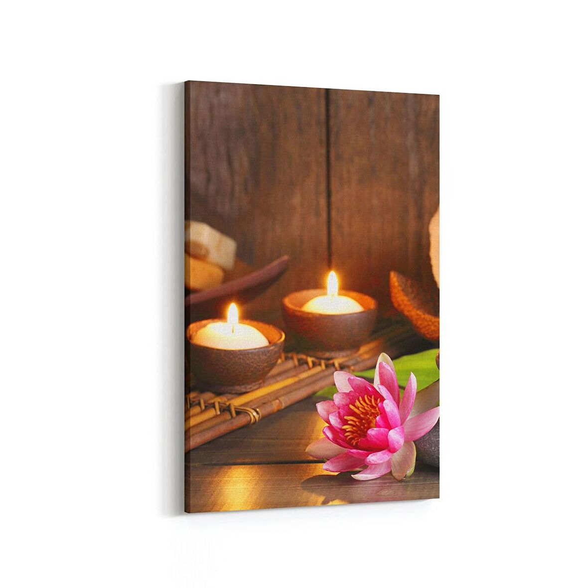 Olla 17063D Spa / Masaj Görseli Dikey Kanvas Tablo (Ölçü: 40X60)