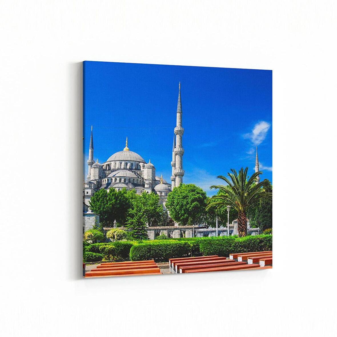 Olla 18385K Yapı Görseli Kare Kanvas Tablo (Ölçü: 100X100)