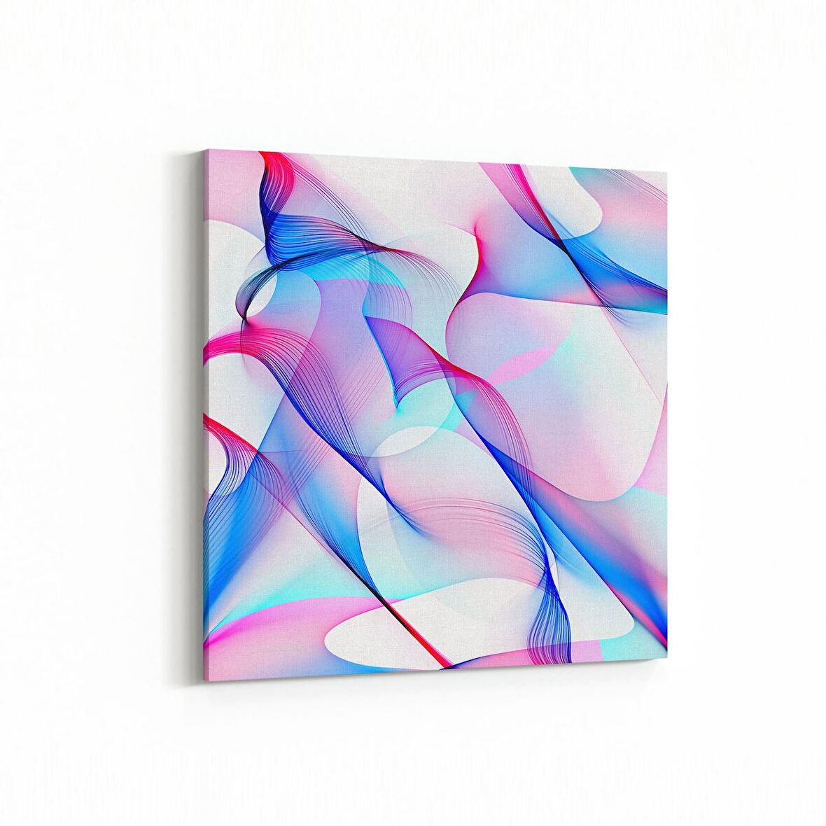 Olla 10311K Abstract Görsel Kare Kanvas Tablo (Ölçü: 25X25)