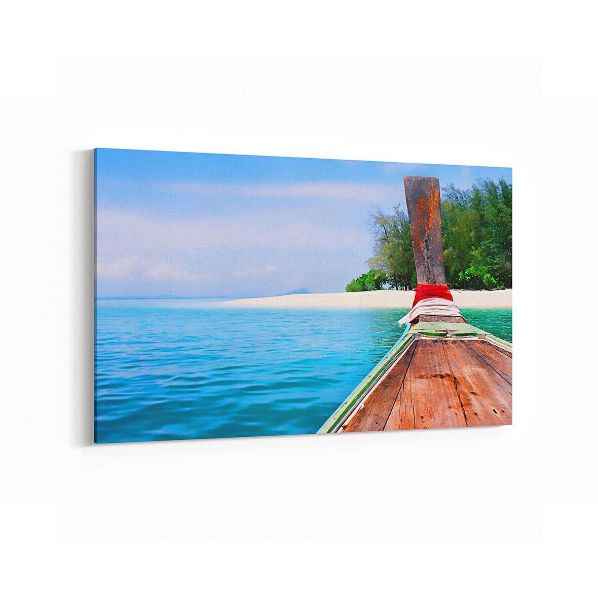 Olla 16523Y Kumsal / Sahil Görseli Yatay Kanvas Tablo (Ölçü: 30X20)