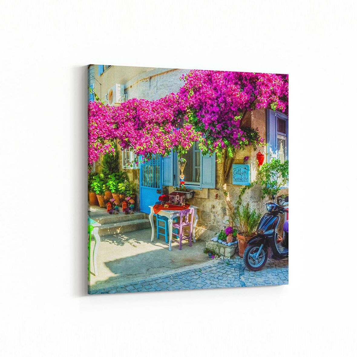 Olla 17954K4 Yapı Görseli Kare 4'lü Kanvas Tablo (Ölçü: 145X145)