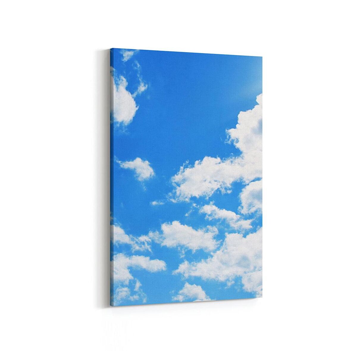 Olla 15749D Gökyüzü Bulut Görseli  Dikey Kanvas Tablo (Ölçü: 20X30)