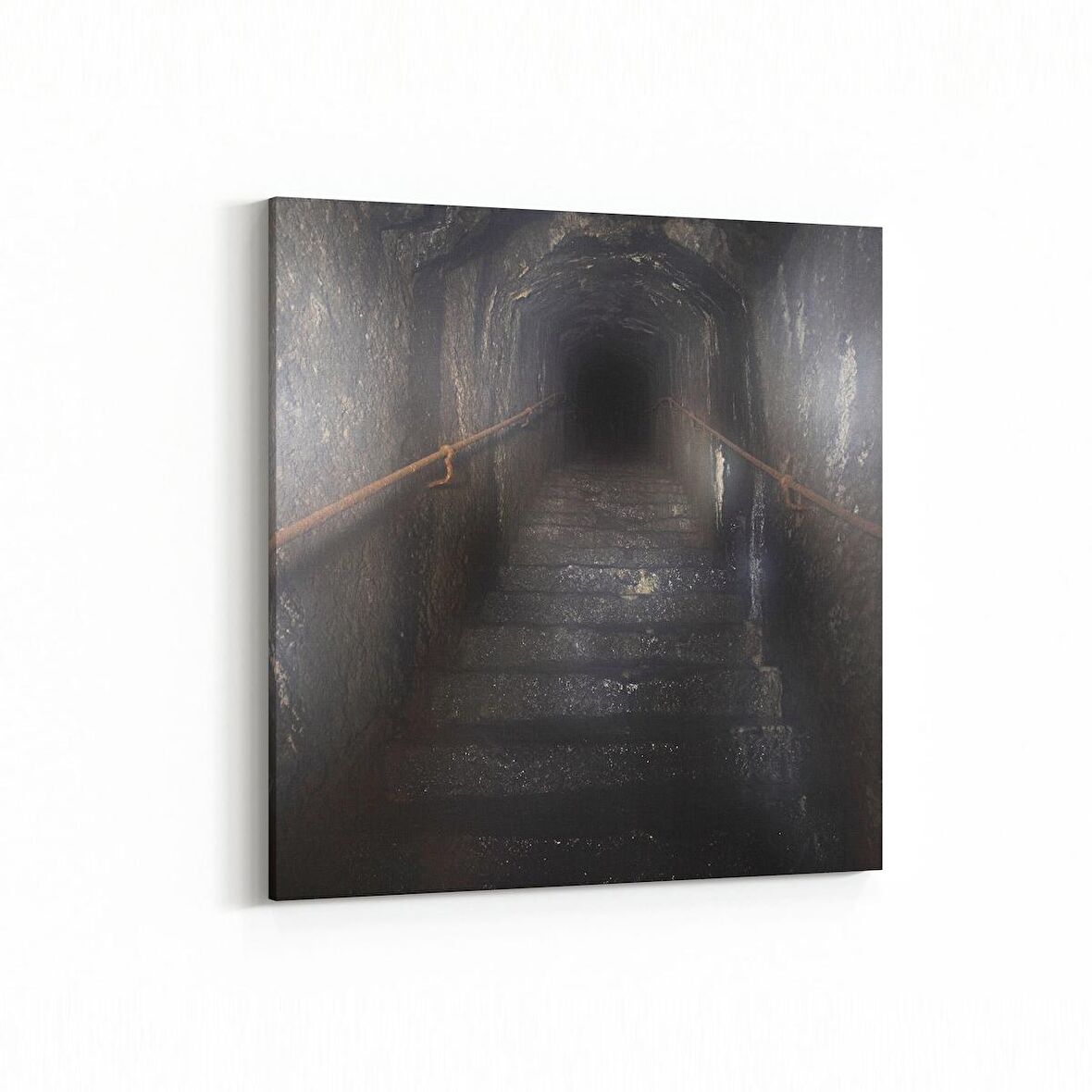 Olla 18091K Yapı Görseli Kare Kanvas Tablo (Ölçü: 25X25)